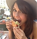 Nina and takes a bite!